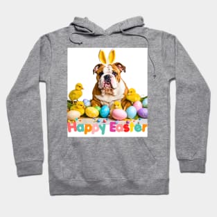 Happy Easter English Bulldog Bunny Hoodie